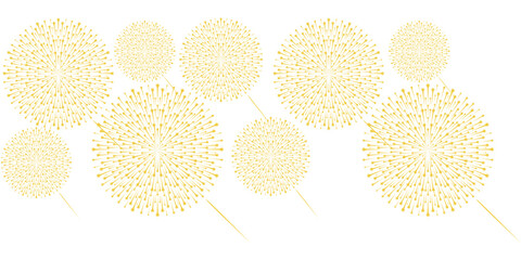 Fototapeta premium Fireworks vector design for new year, eps 2