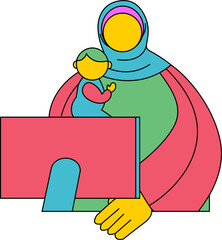 person with a laptop