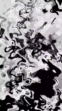 fondo para textos o logos en tonos blanco y negro burbujente circulos vertical