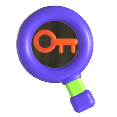 keyword research 3d icon illustration