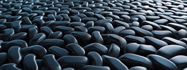 Obraz premium Close-up view of abstract geometric textured pattern in dark colors