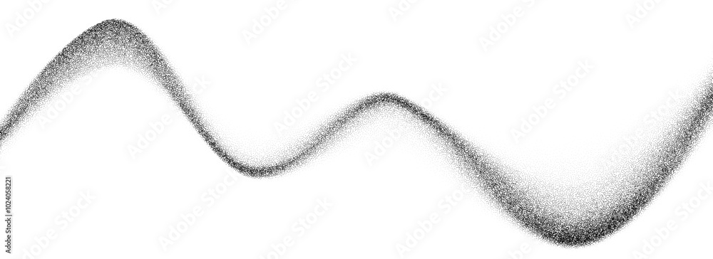 Poster gradient grain wave texture. black stipple sandy flow background. dotted undulate sand backdrop with
