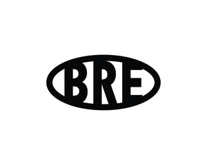 BRE logo design vector template. BRE