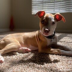 Posing puppy