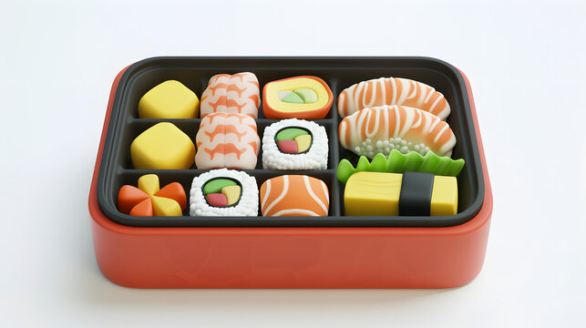 Bento icon japanese 3D
