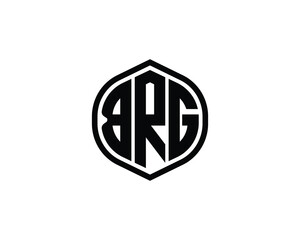 BRG logo design vector template. BRG