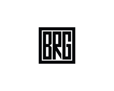 BRG logo design vector template. BRG