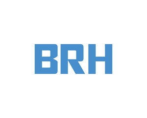 BRH logo design vector template. BRH