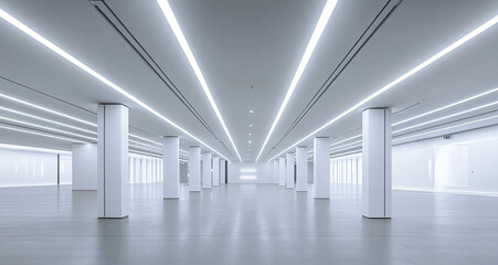Clean building interior space background