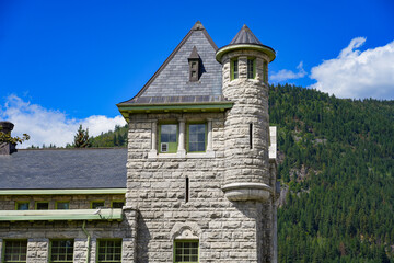 Fototapeta premium Old courthouse of Nelson, British Columbia, Canada aka 
