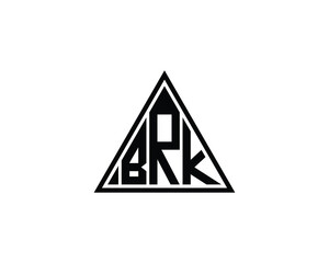 BRK logo design vector template. BRK