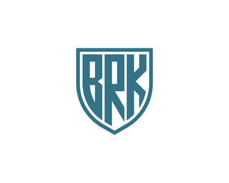 BRK logo design vector template. BRK
