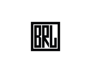 BRL logo design vector template. BRL