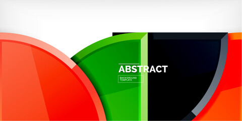 Obraz premium Triangle circles background. Vector Illustration For Wallpaper, Banner, Background, Card, Book Illustration, landing page