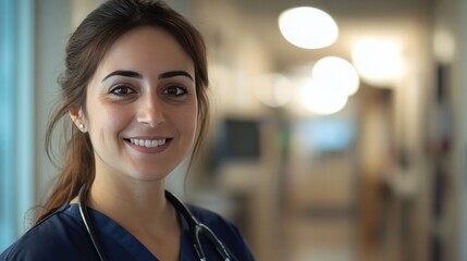 Fototapeta premium female healthcare professional, smiling