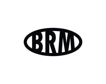 BRM logo design vector template. BRM