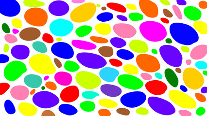 colored spots pattern, no background