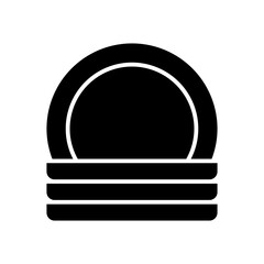 plates glyph icon