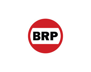 BRP logo design vector template. BRP