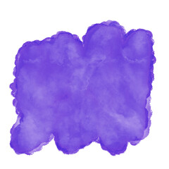 Obraz premium Violet Watercolor Shapes Decoration
