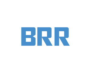 BRR logo design vector template. BRR