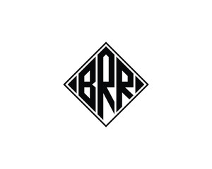 BRR logo design vector template. BRR