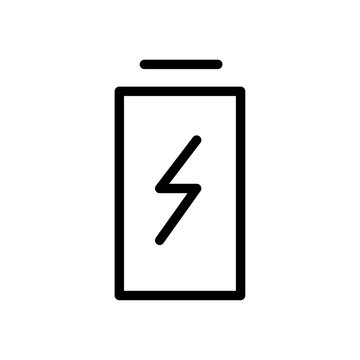 recommend clip art: Battery icon Outline vector for web ui