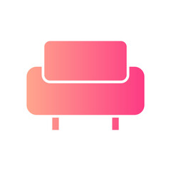 sofa gradient icon