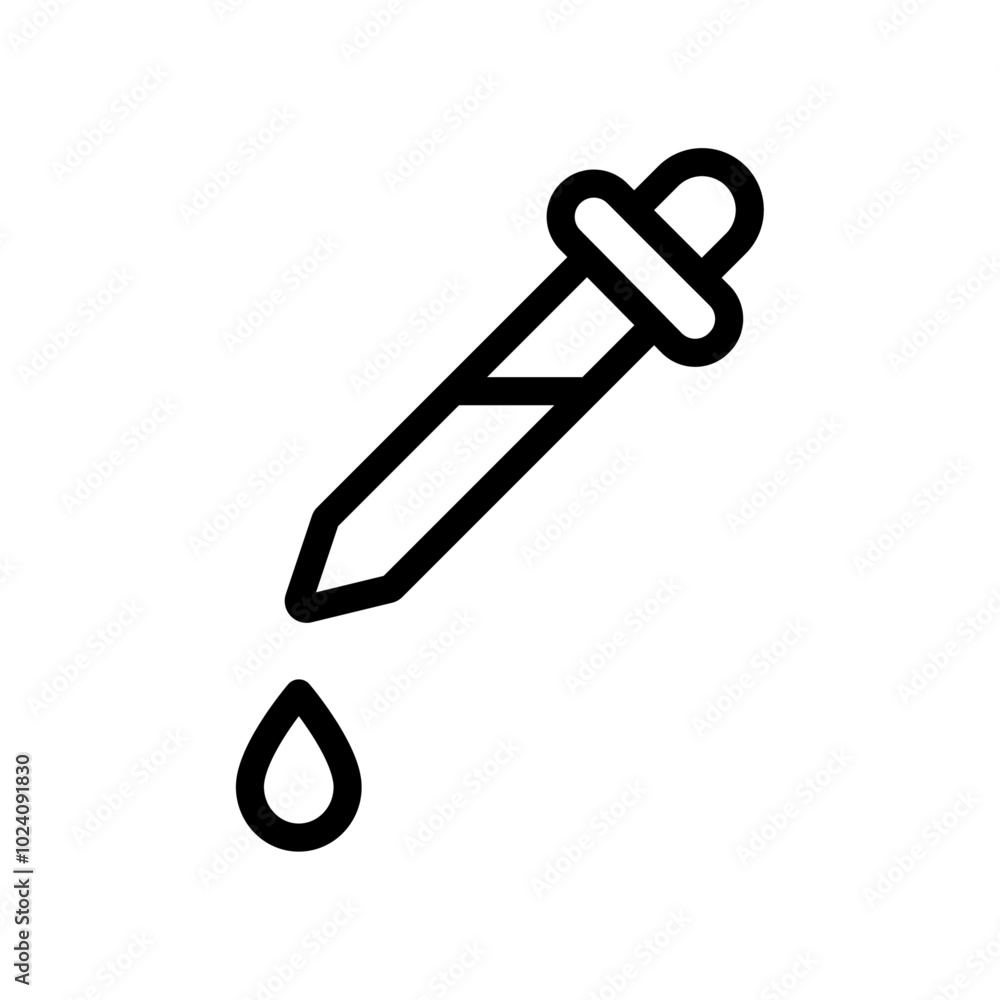 Aufkleber Dropper icon Outline vector for web ui