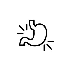 Gastritis icon Outline vector for web ui