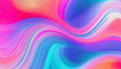 Fototapeta premium Vibrant Abstract Art with Fluid Waves and Colorful Hues