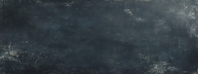 Obraz premium Empty black chalkboard with slight texture and worn, scratched surface