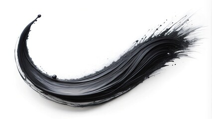 Ink splash on white background