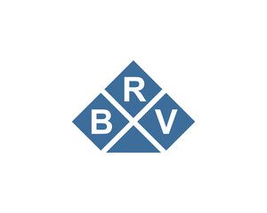BRV logo design vector template. BRV