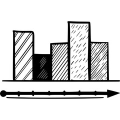 : Business infographics icons with different diagram vector illustration. Abstract data visualization, marketing charts and graphs. Business statistics, planning and analytics, forecasting growth rate