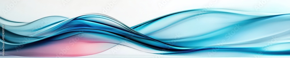 Poster abstract texture with smooth, flowing curves in minimalistic design