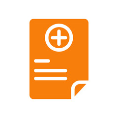Obraz premium Medical report icon Outline vector for web ui