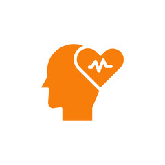 Mental health icon Outline vector for web ui