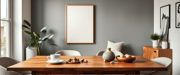 Retro living room with vintage commode, velvet armchair, and decor. AI generate.