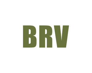 BRV logo design vector template. BRV
