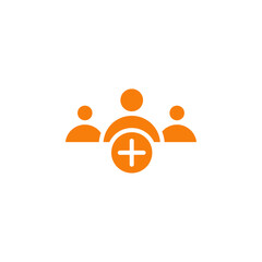 Medical team icon Outline vector for web ui