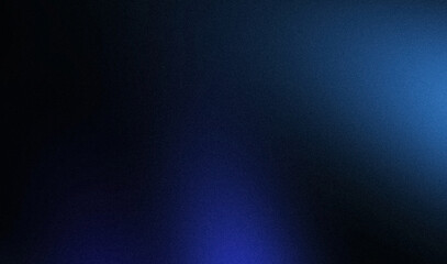 Dark blue color flow grainy gradient backdrop design. Vibrant color flow with soft noise, bright and glowing smooth colors banner or poster