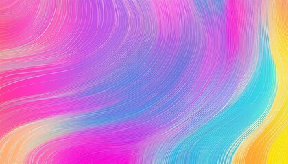Fototapeta premium Vibrant Colorful Abstract Wave Pattern Illustration