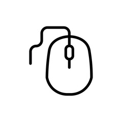 Mouse icon Outline vector for web ui