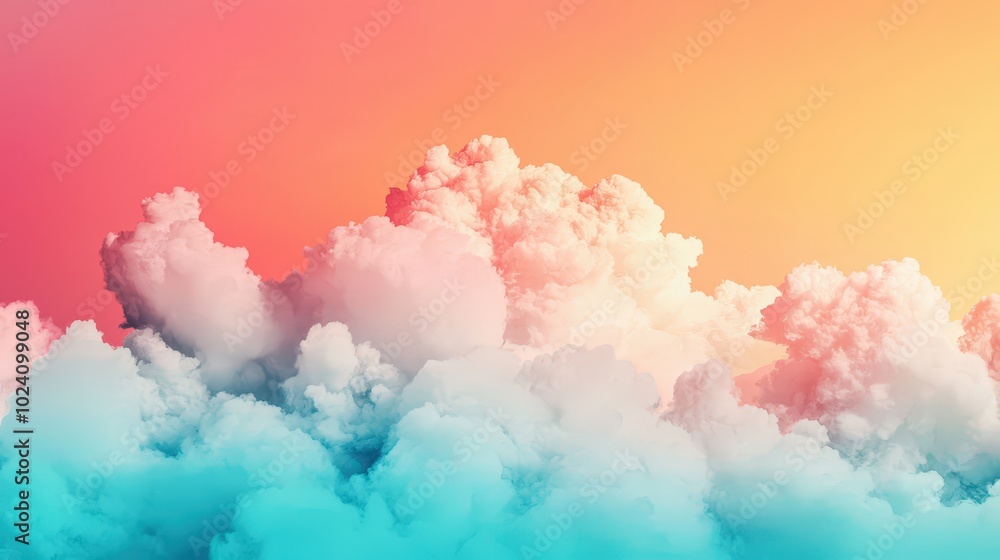 Poster cloudy abstract texture with soft, blurred edges and dreamy atmosphere