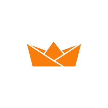 recommend clip art: Paper boat icon Outline vector for web ui