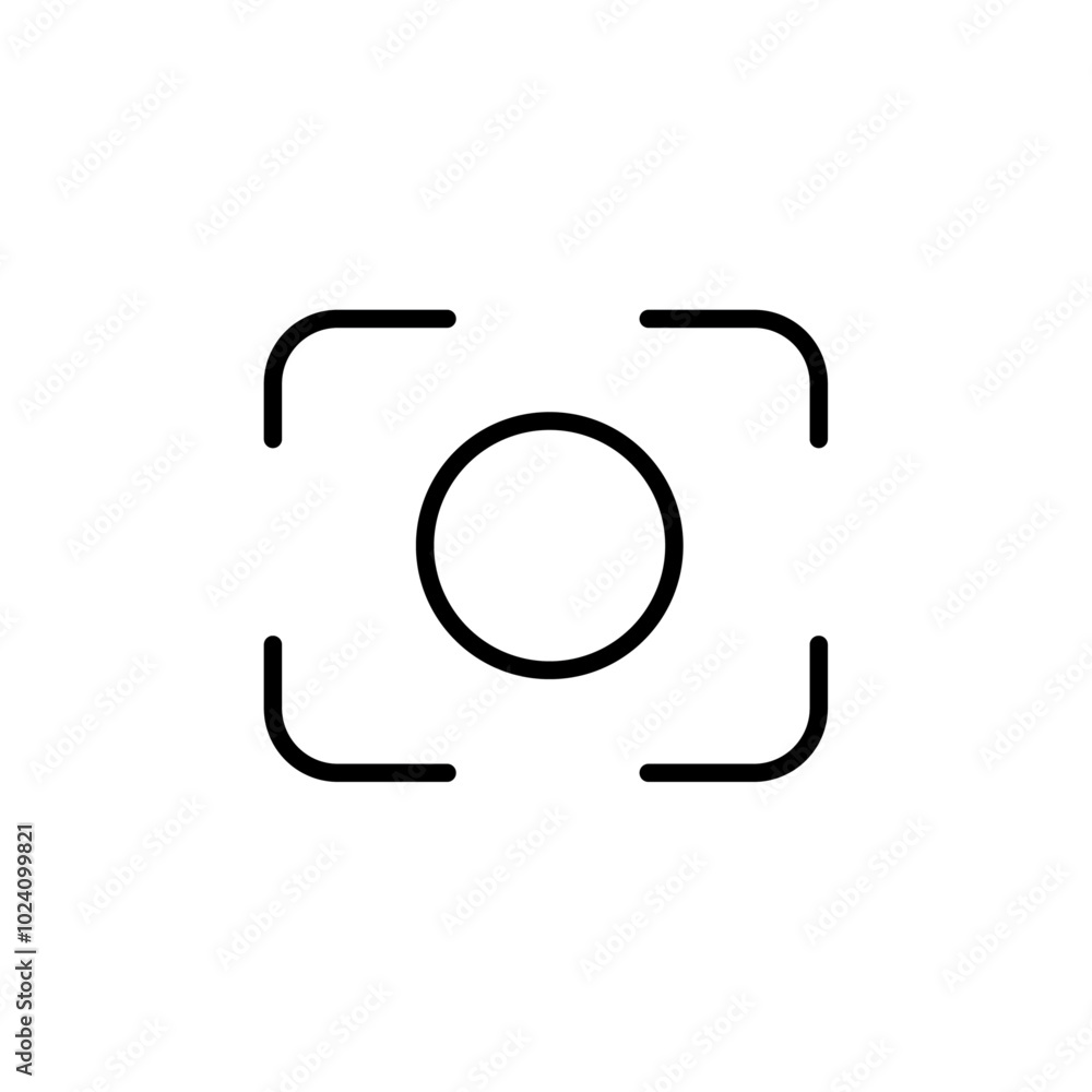 Poster Picture snapshot icon Outline vector for web ui