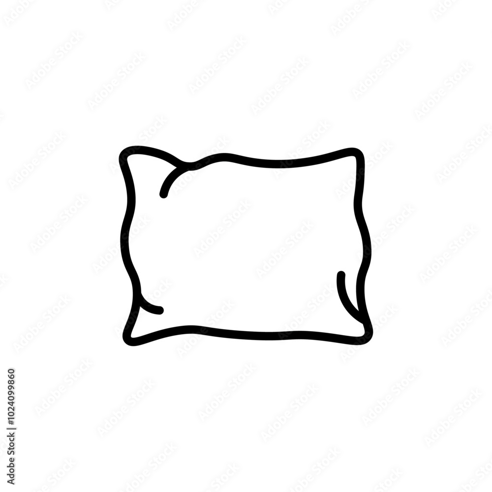 Poster Pillow icon Outline vector for web ui