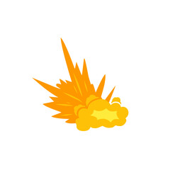 bomb explosion vector illustration