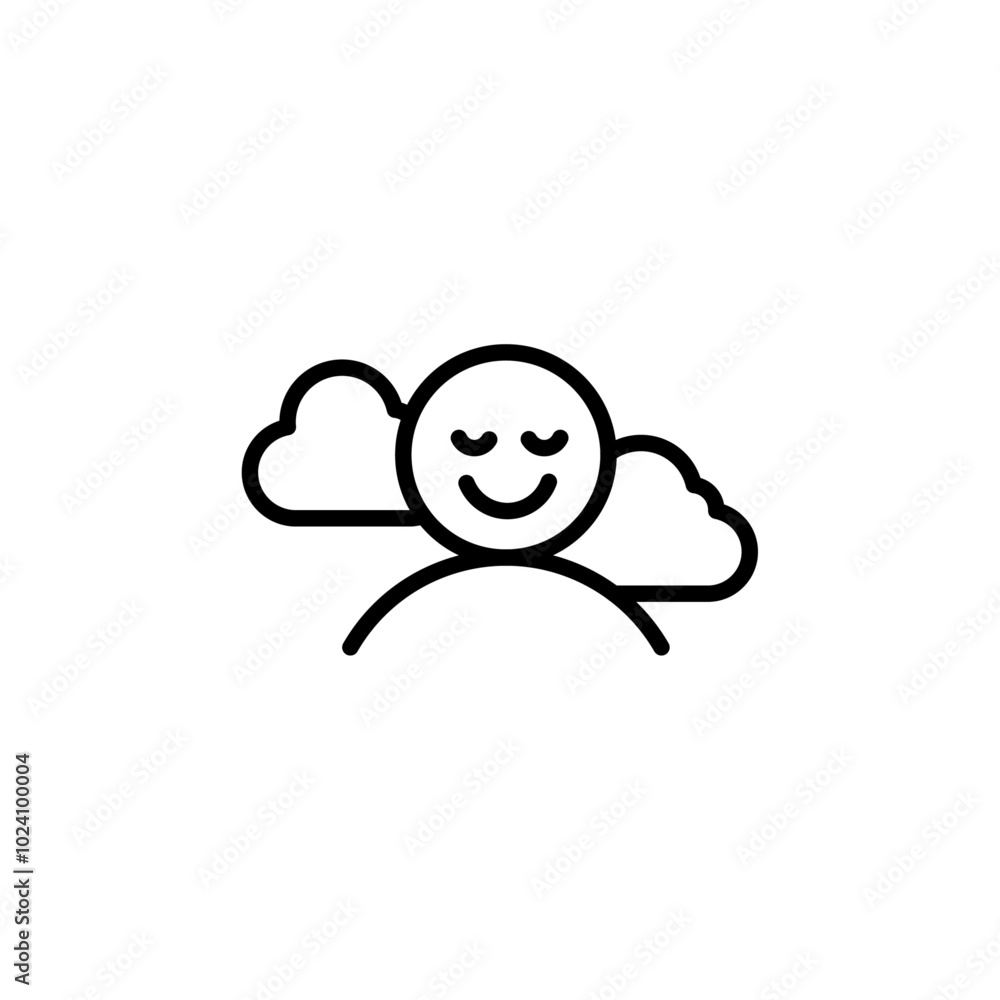 Poster pleasure icon outline vector for web ui